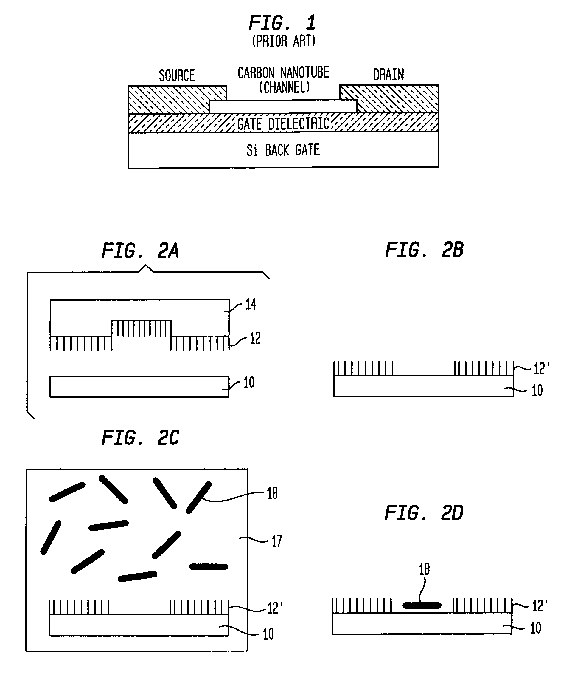 Selective placement of carbon nanotubes on oxide surfaces