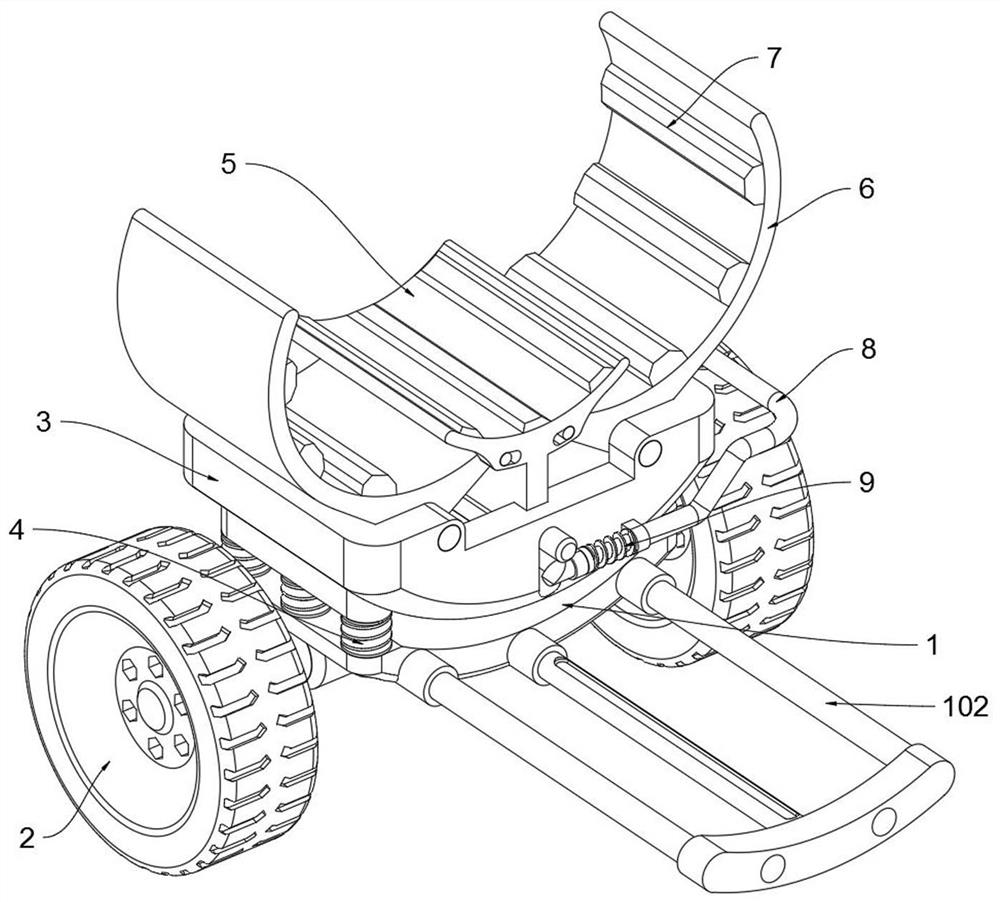 A light pole transportation device for urban road lighting engineering