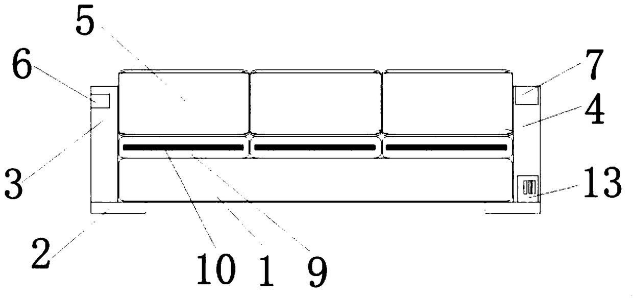 Furniture sofa with heating function