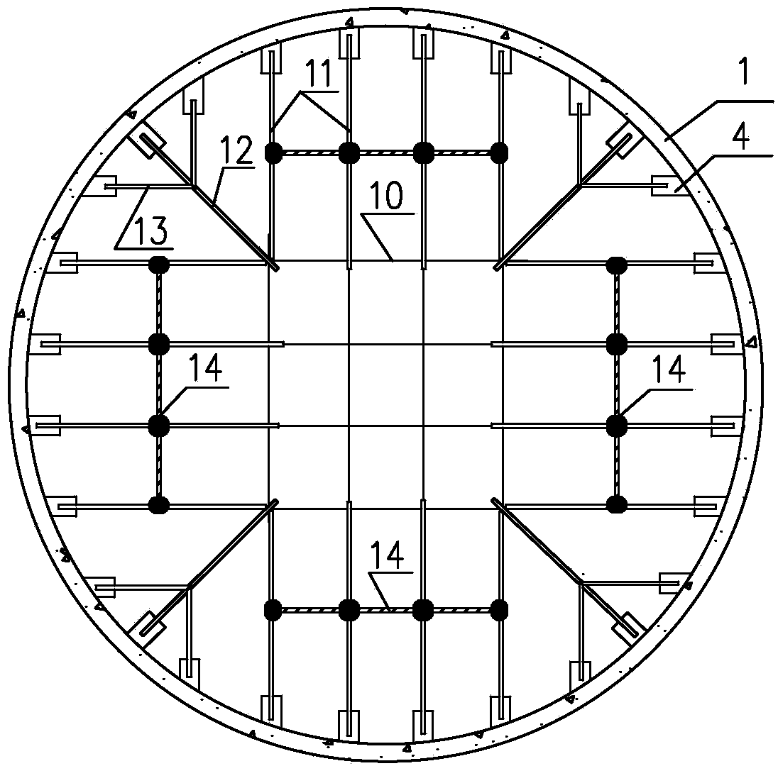 Construction method of cone-shaped top structure of large silo