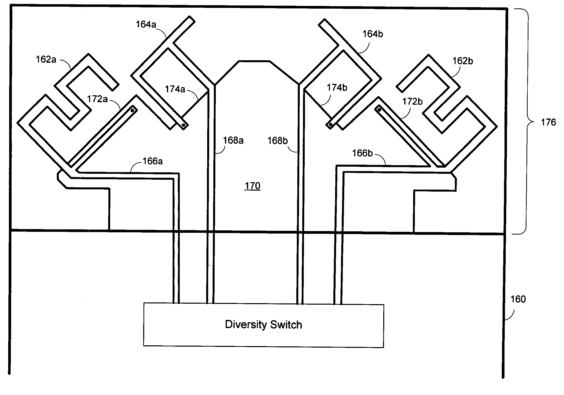 Antenna configuration for wireless communication device