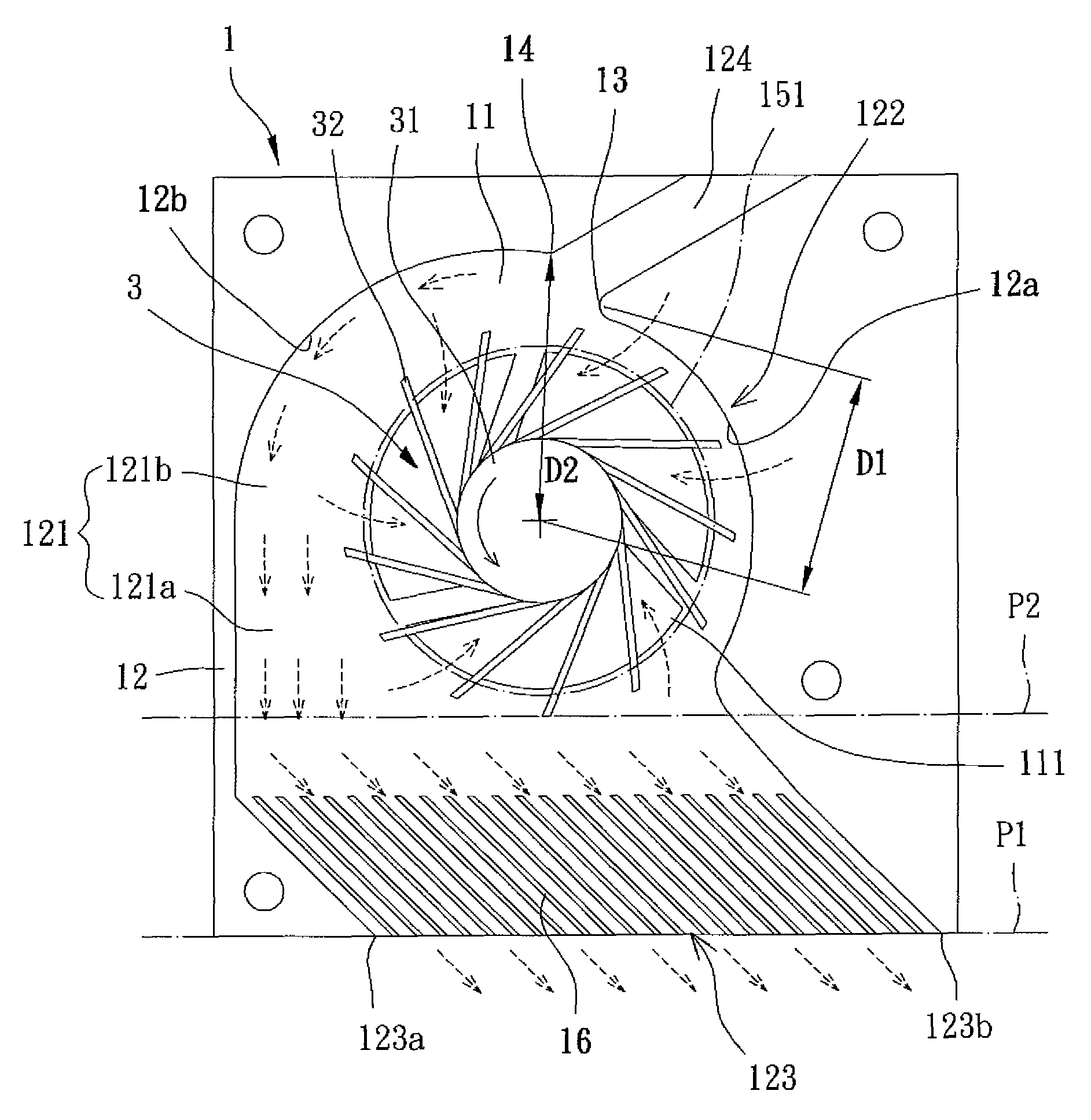 Cooling fan and housing thereof