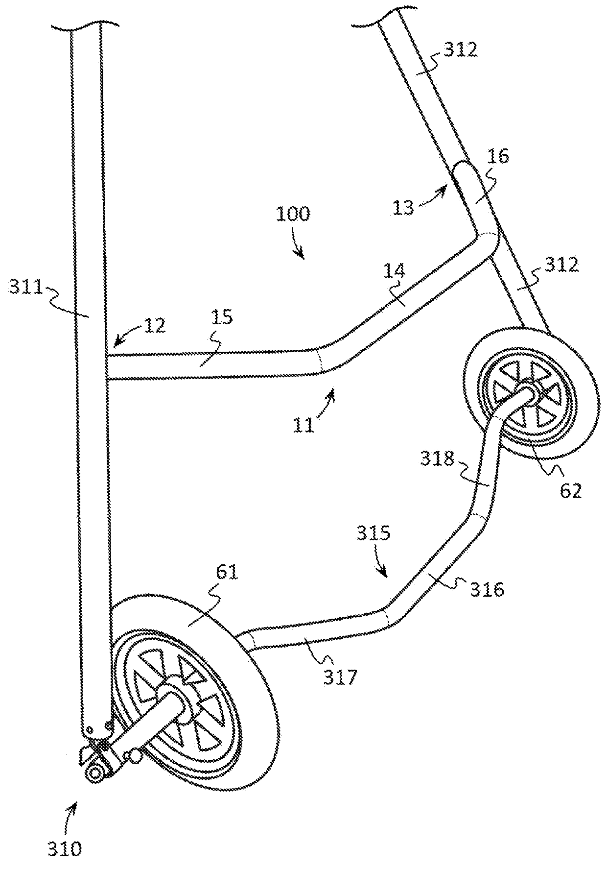 Hang glider control device