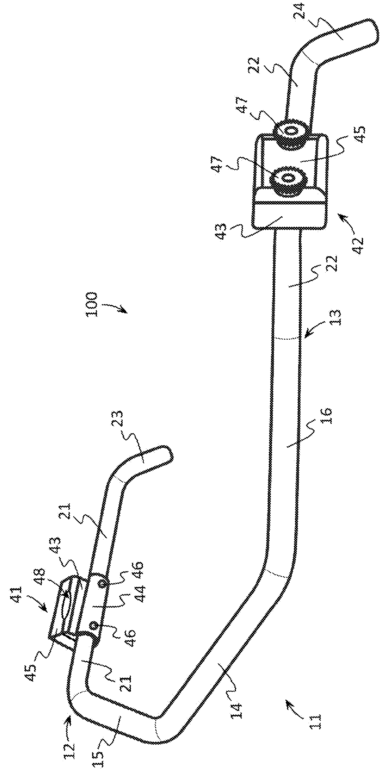 Hang glider control device