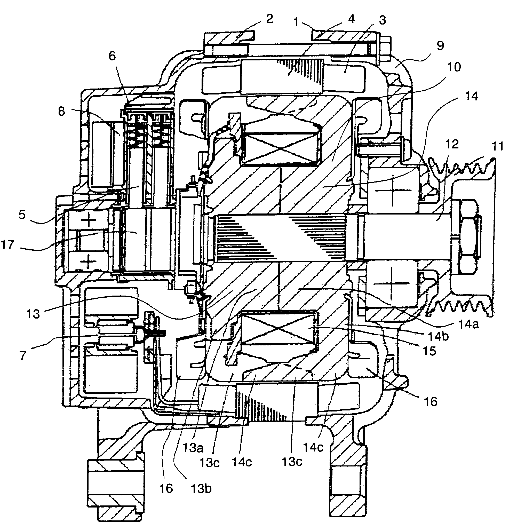 Rotor for dynamo-electric machine