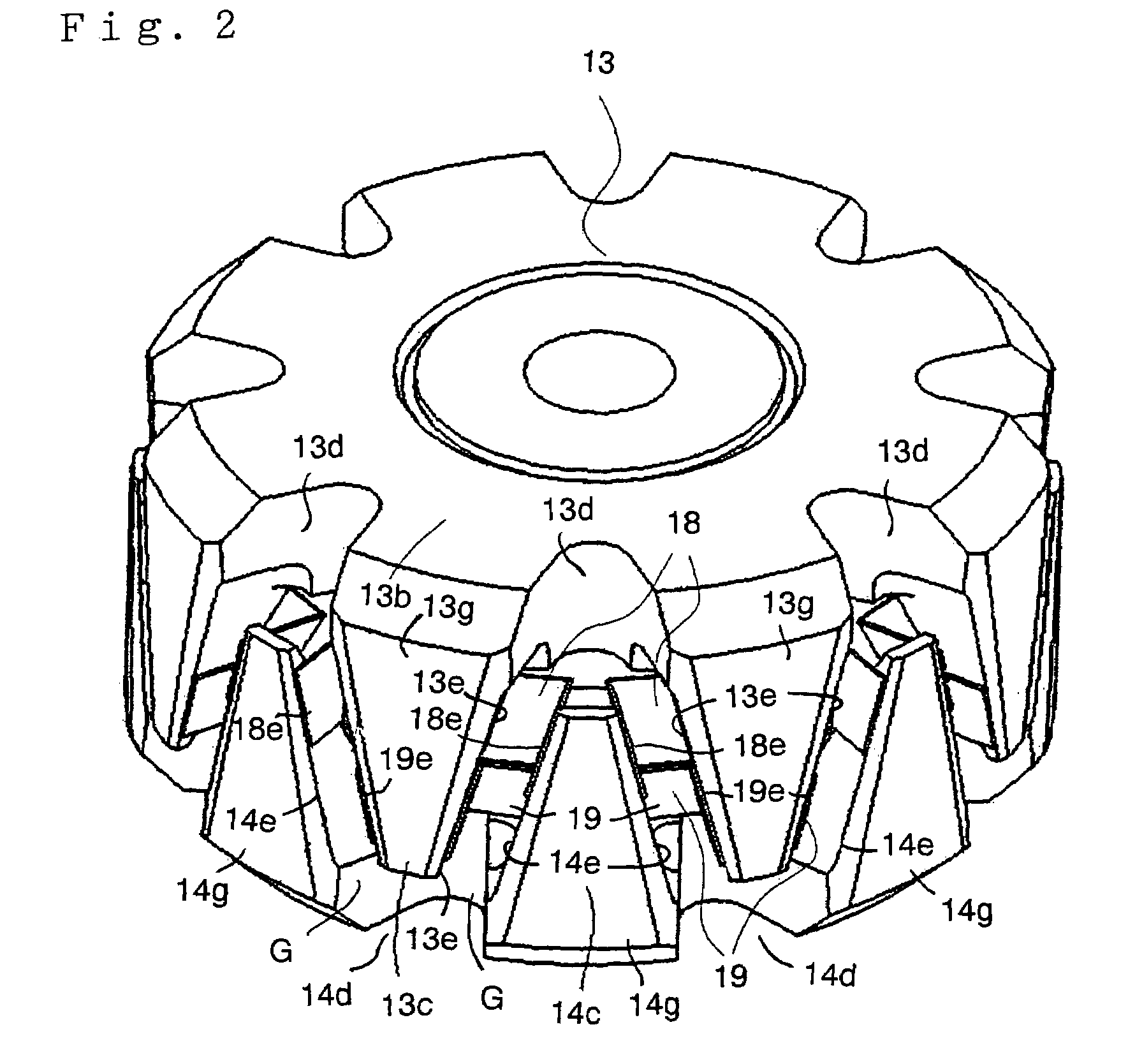 Rotor for dynamo-electric machine