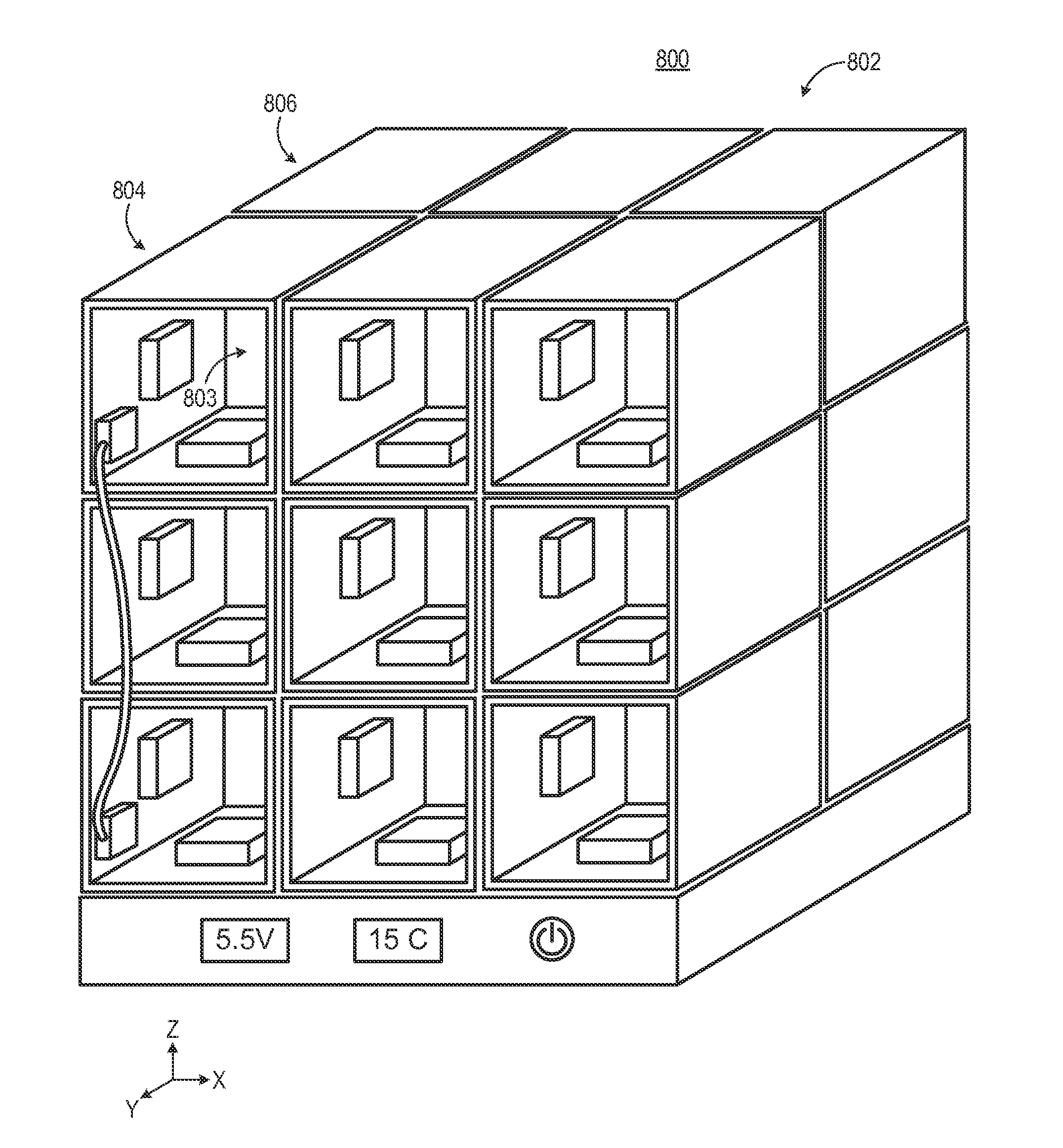 Server system with interlocking cells