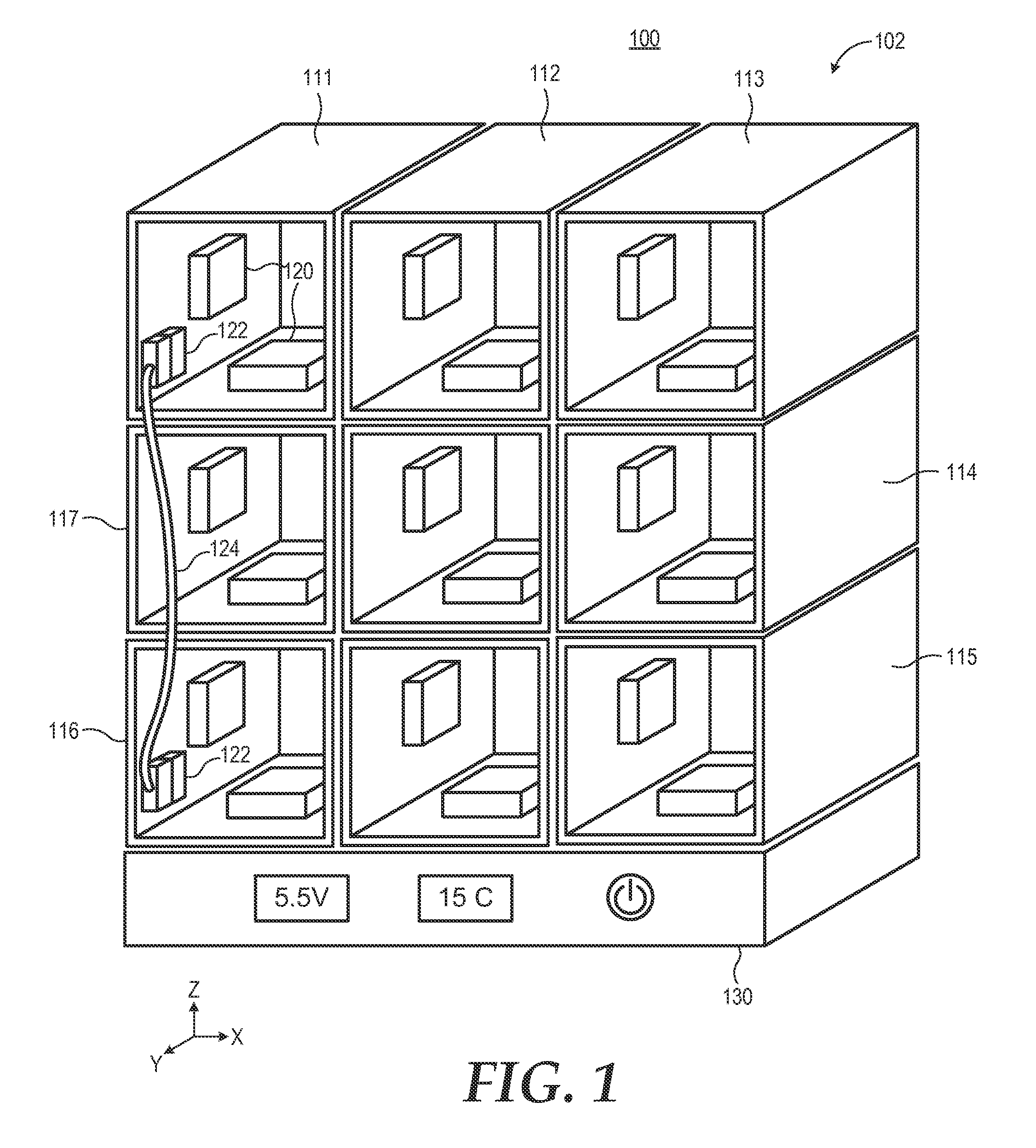 Server system with interlocking cells