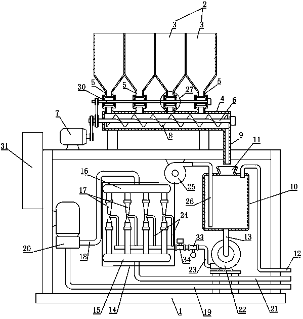 Automatic irrigation and fertilizing device