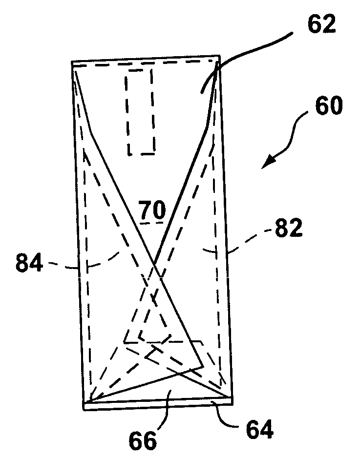 Cushion fold patterns for overhead airbags