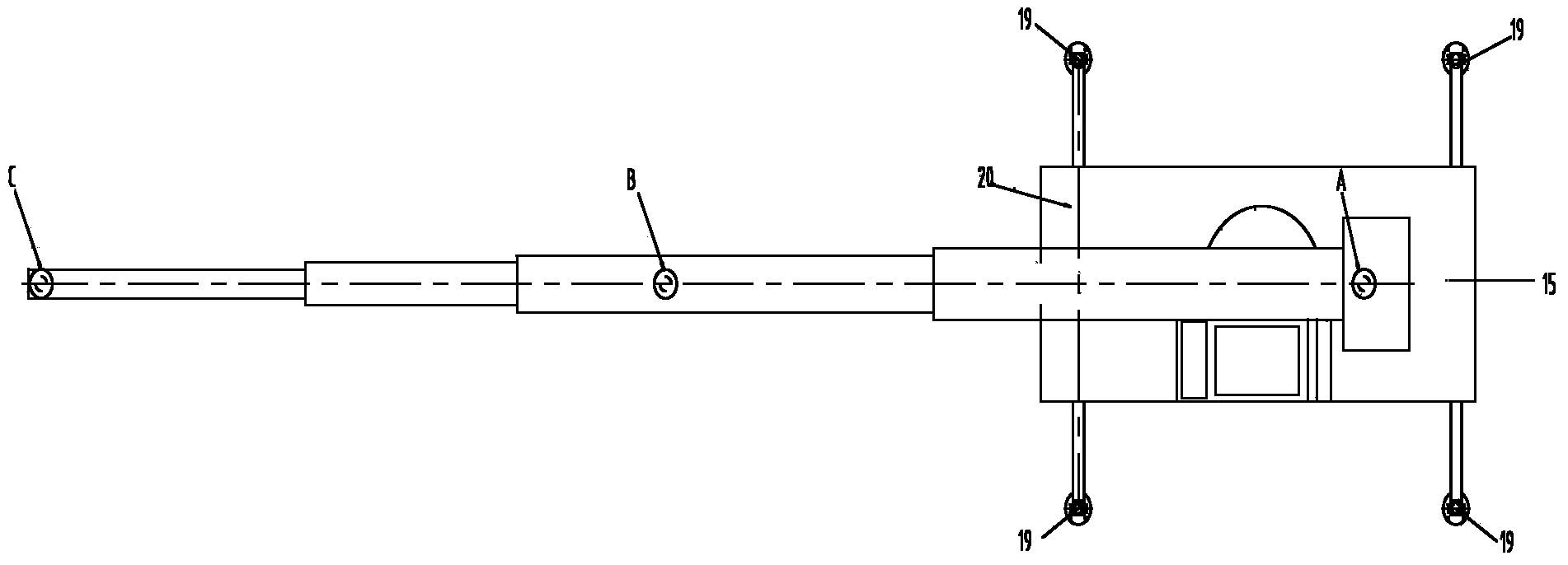 Crane and suspension arm thereof