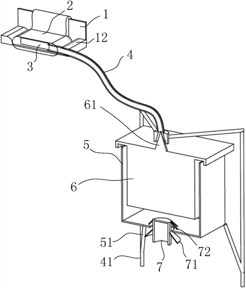 Automatic paddy field irrigation device and system