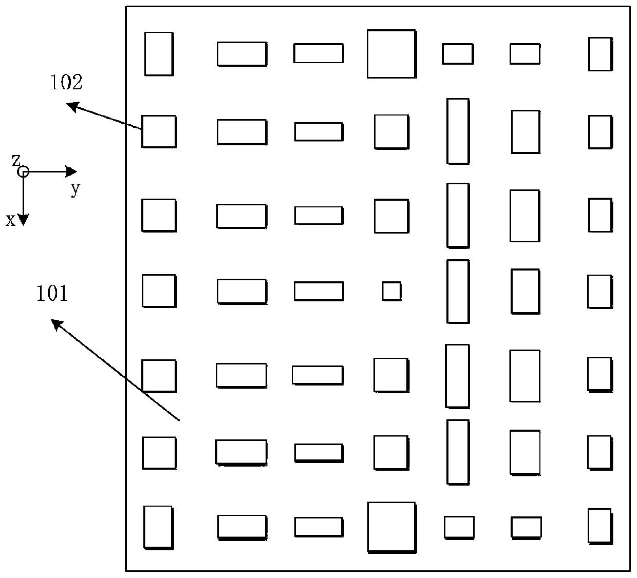 Orthogonal polarized light imaging diffractive optical device based on meta-structure surface