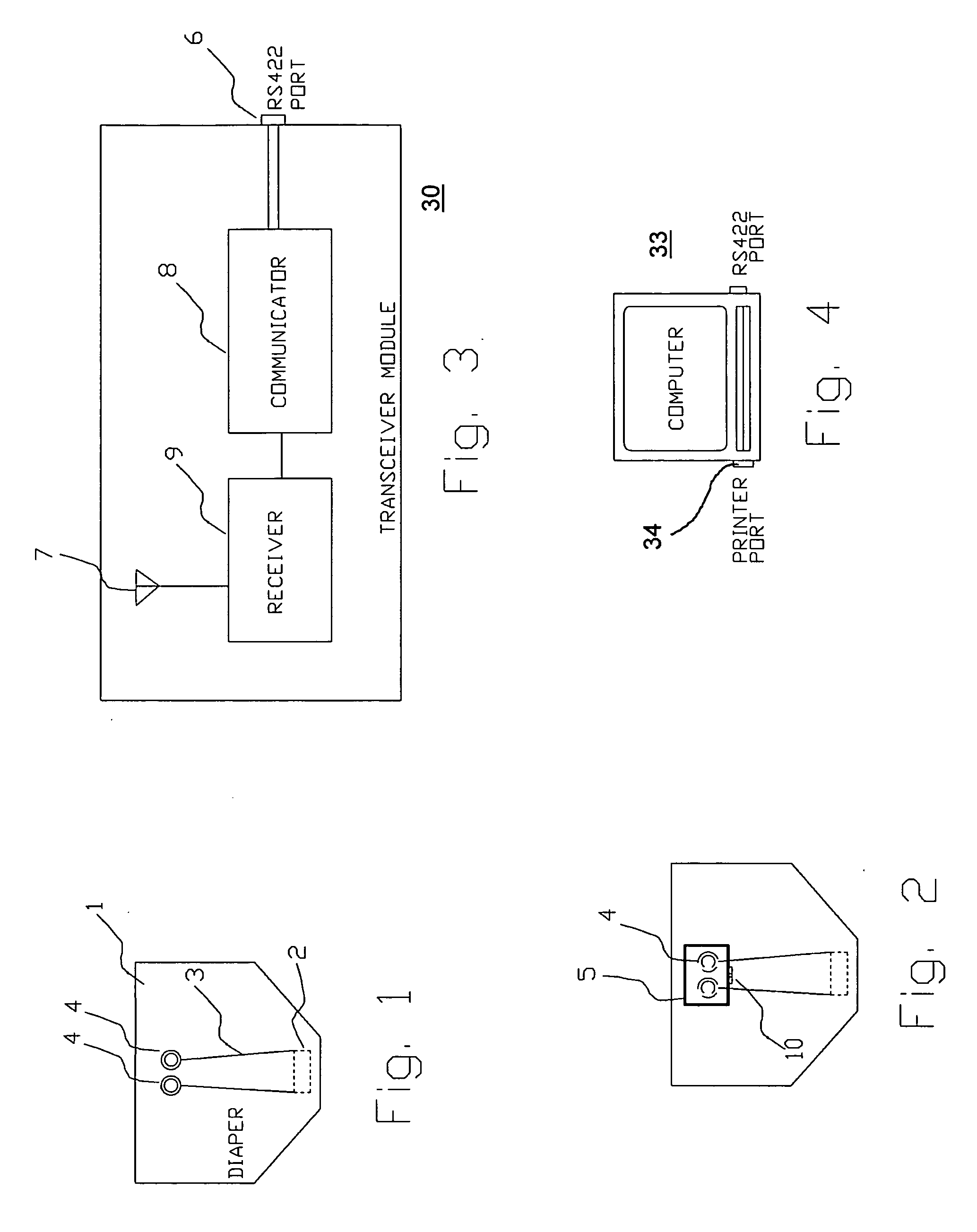 Diaper wetness annunciator system