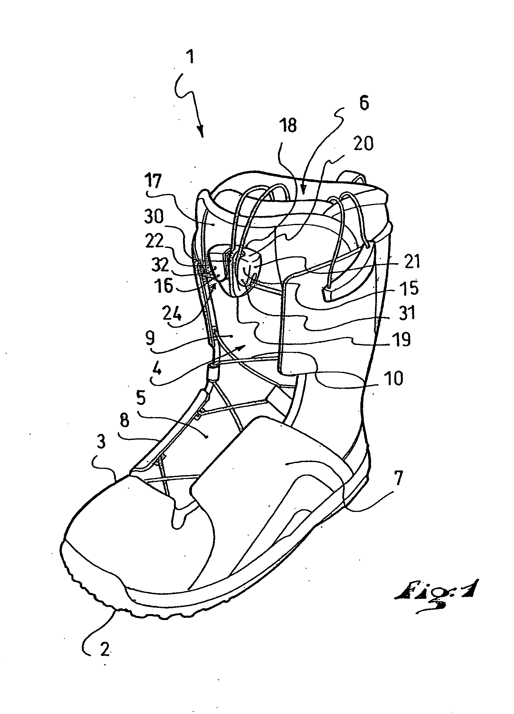 Device for blocking flexible strands