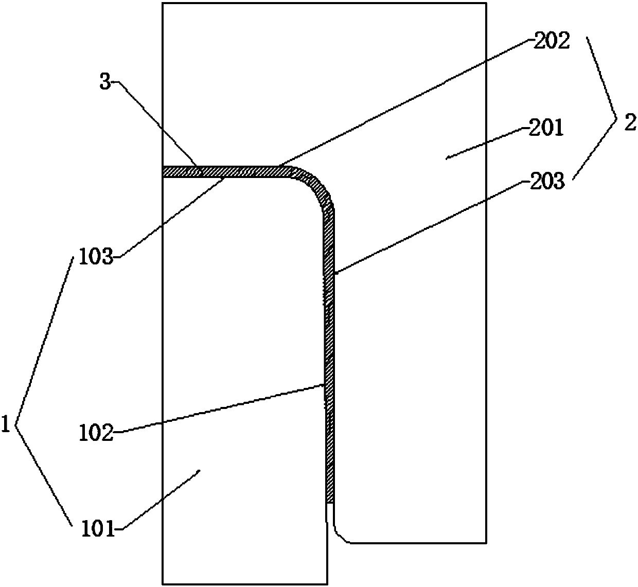 Automobile covering part springback treatment mold structure