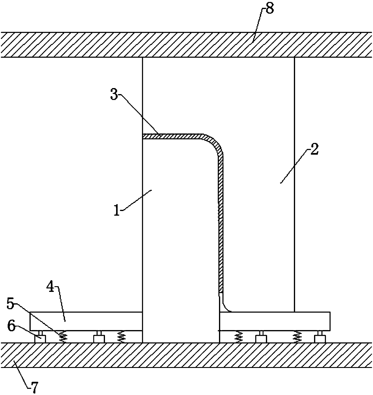 Automobile covering part springback treatment mold structure