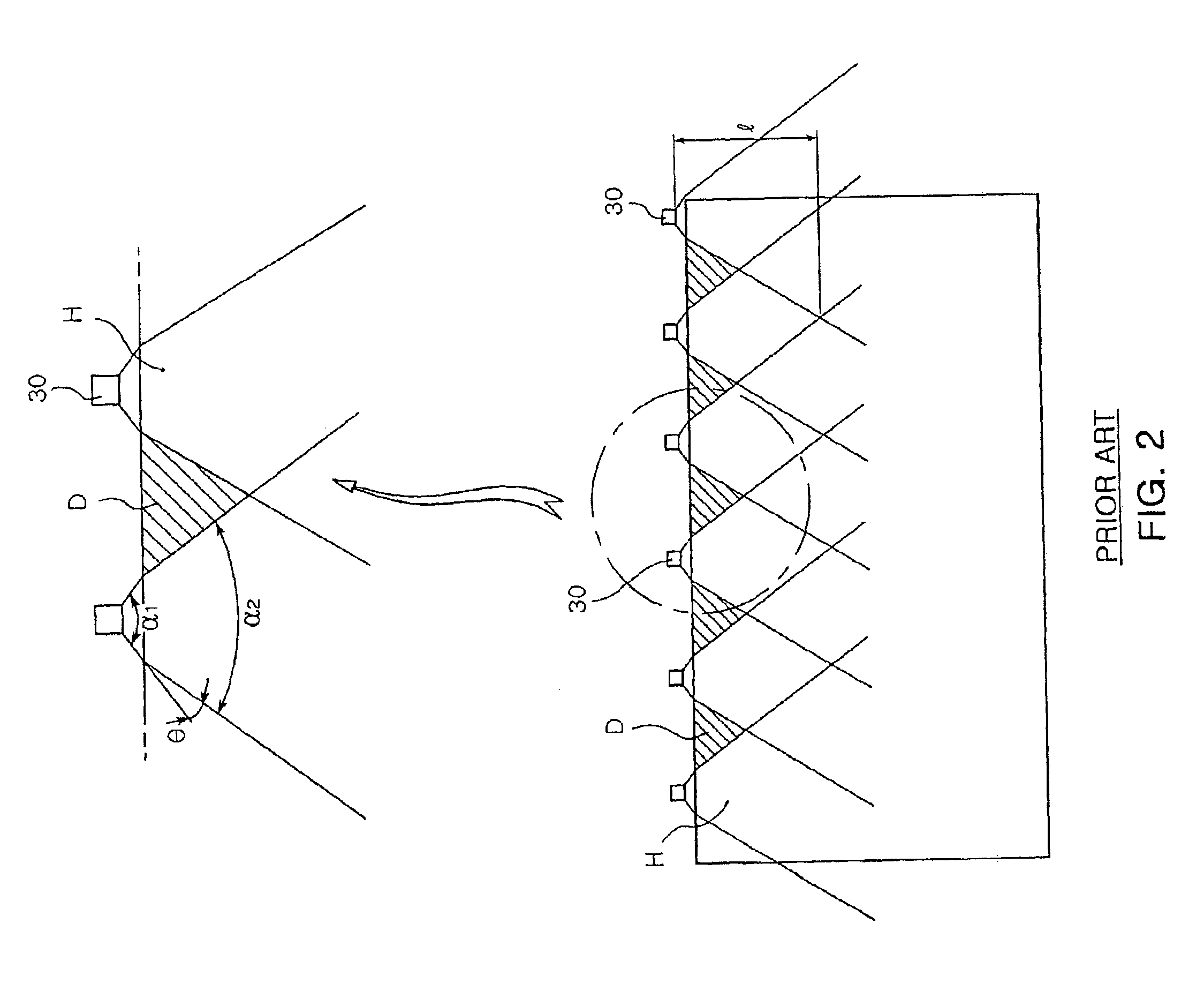 Symmetric serrated edge light guide film having circular tip and base segments