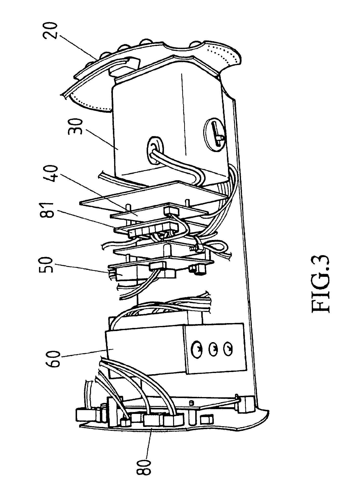 Close-circuit television camera having an UPS system