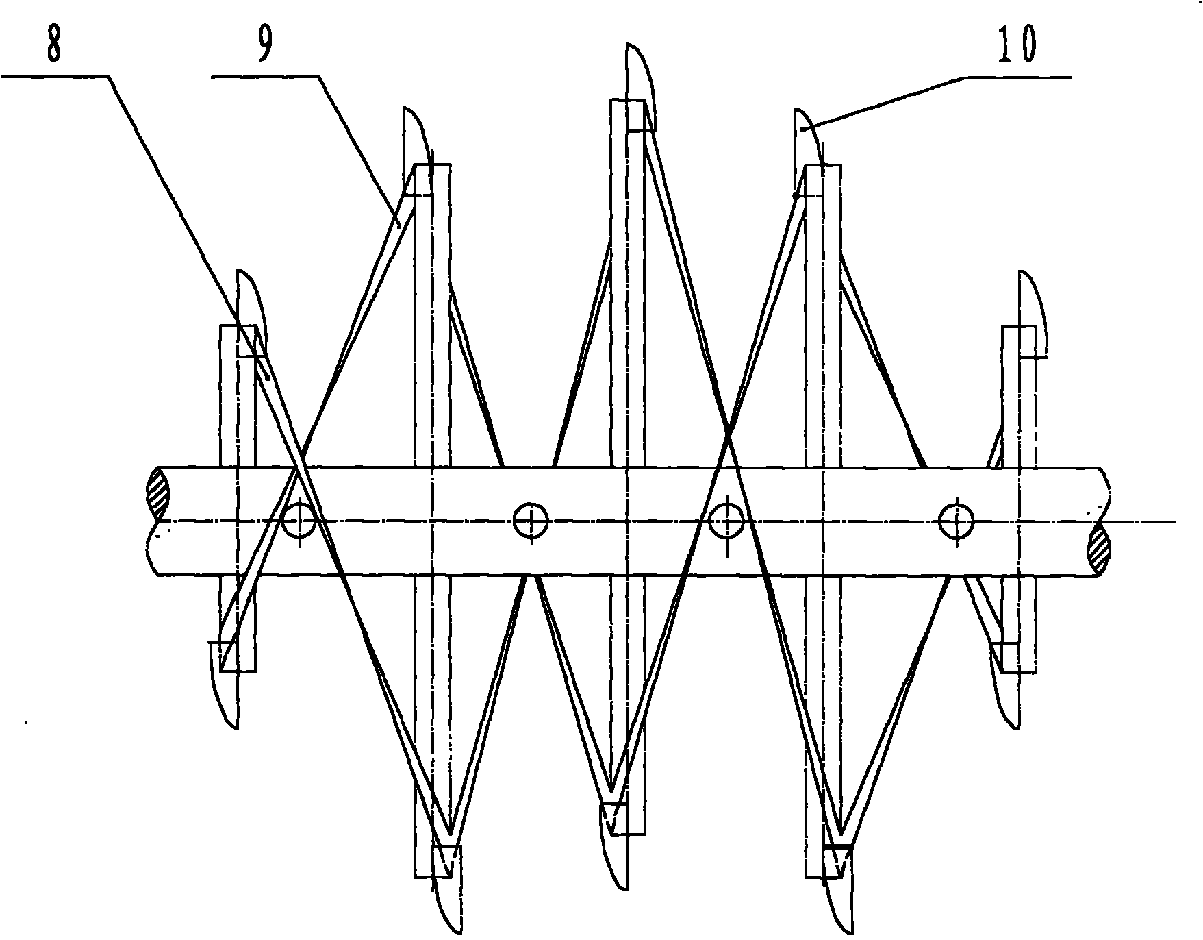 Abnormally-shaped auger drum-type mixer