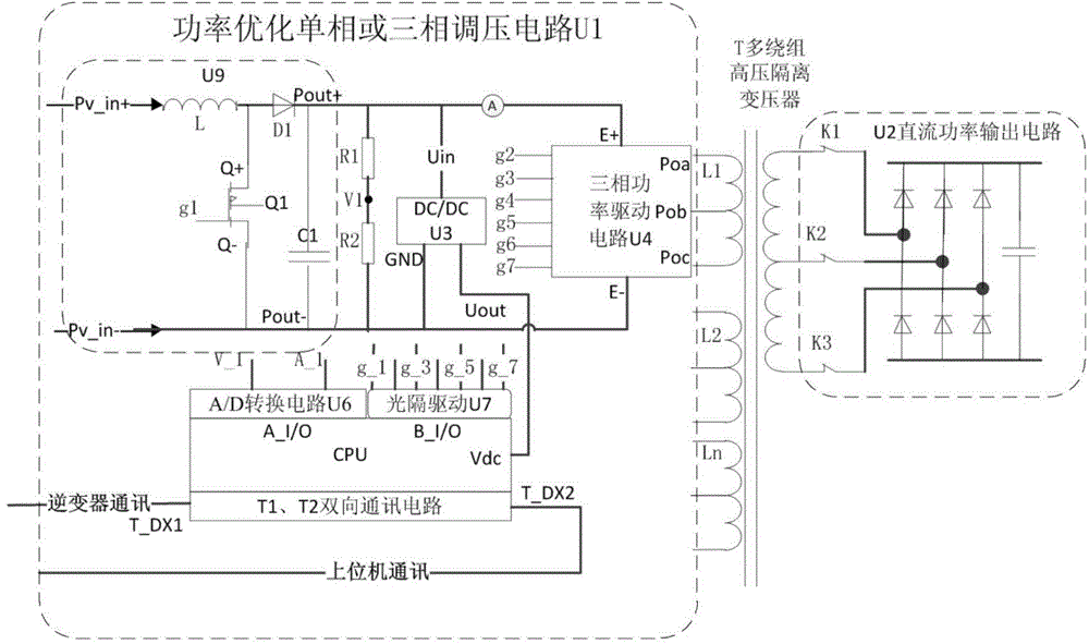 Serial photovoltaic array high-voltage isolation apparatus