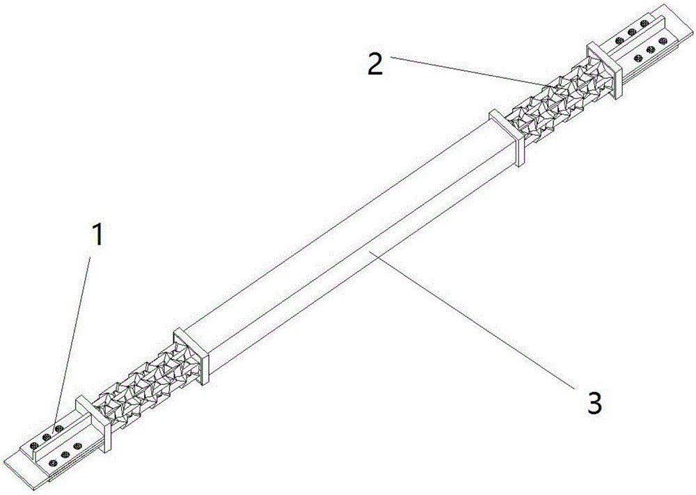 Buckling induction support with variable-length double-layer concave induction units at the end