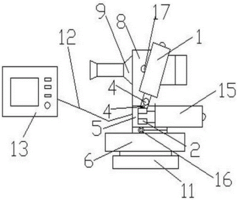 Apparatus of detecting the dimension of concrete members of a bridge through infrared rays