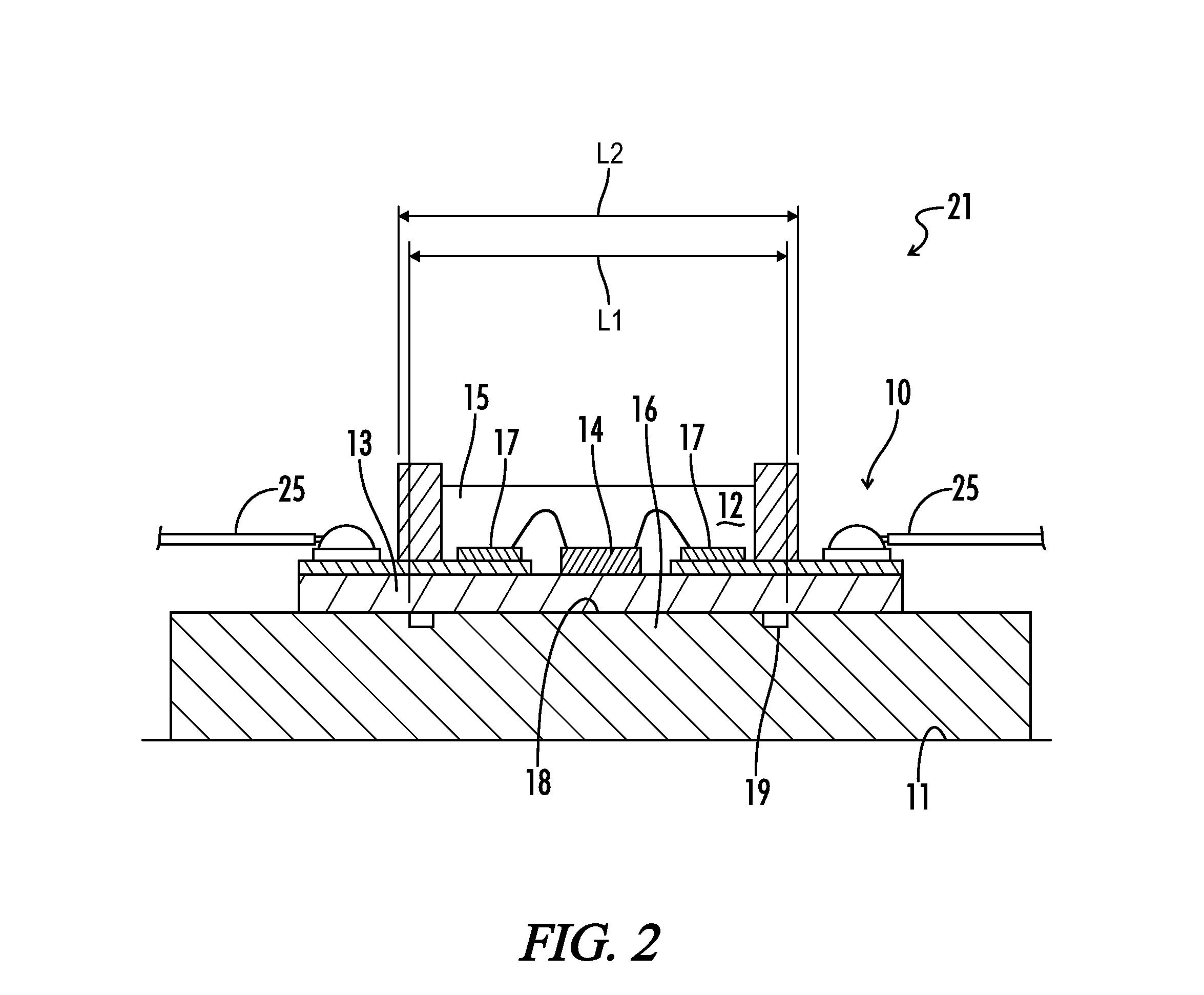 LED light module with heat releasing casing and grooved backing to contain conductive bonding fluids