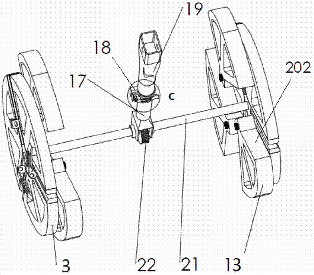 Robot capable of synchronously climbing stairs