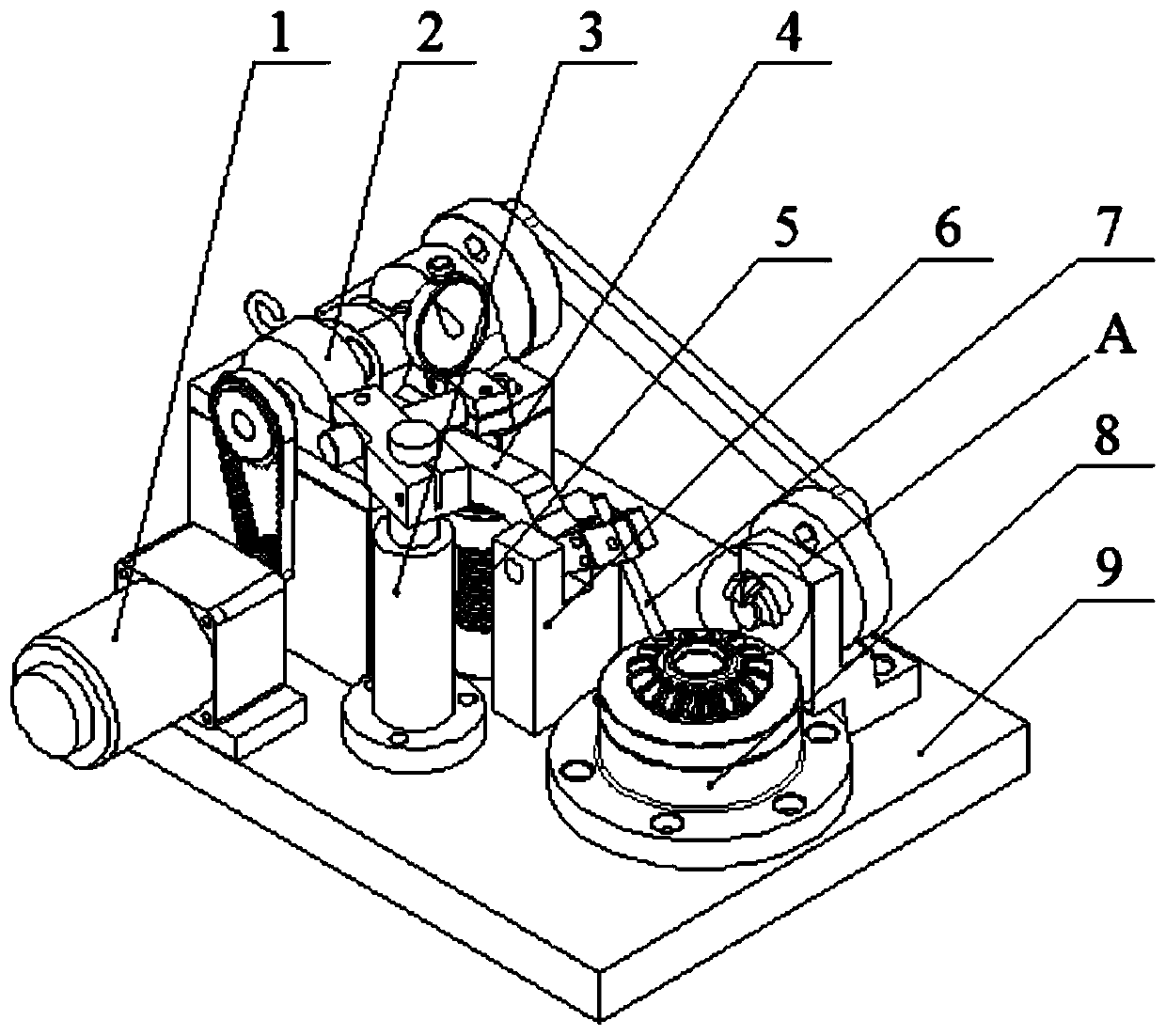 Automobile bevel gear automatic detecting and bouncing device