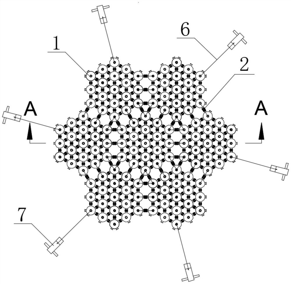 Modular offshore floating type self-adaptive vegetable planting platform