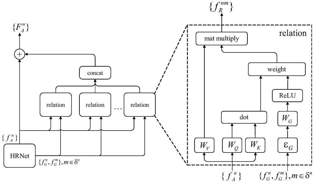 Human body posture estimation method based on key point correlation