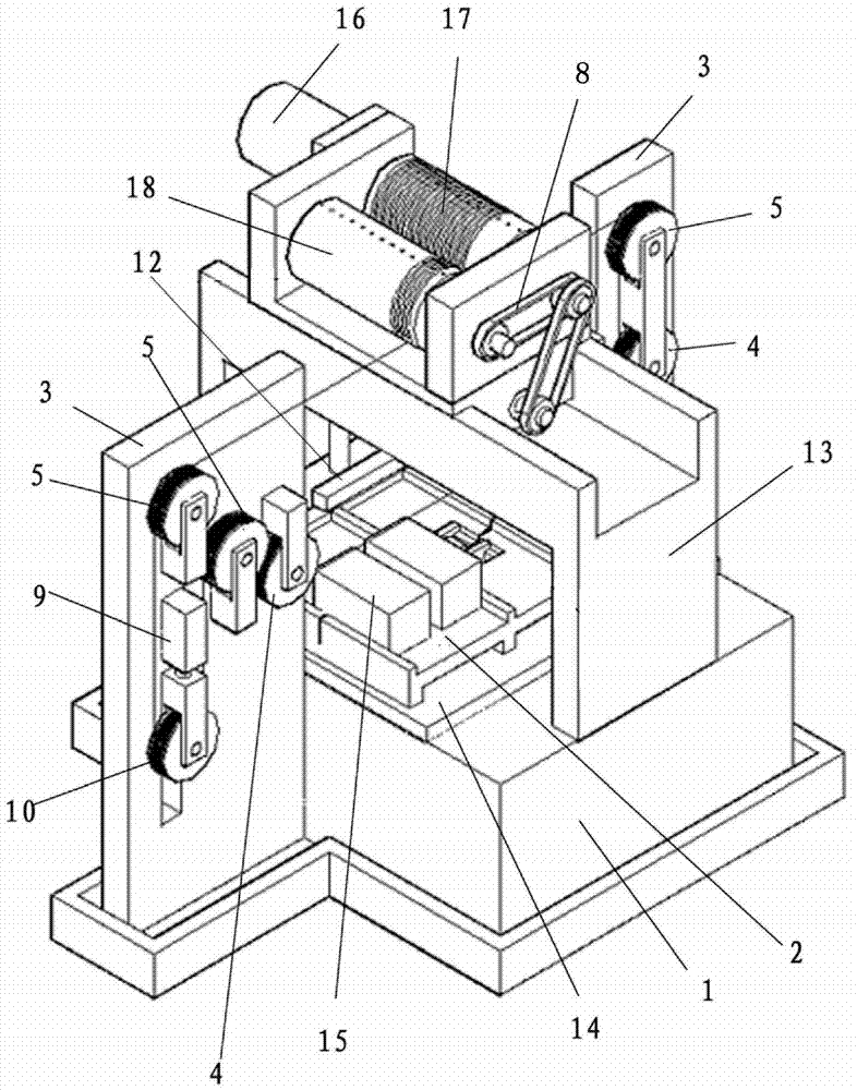 Diamond wire electrical discharge machine capable of completely flat wiring