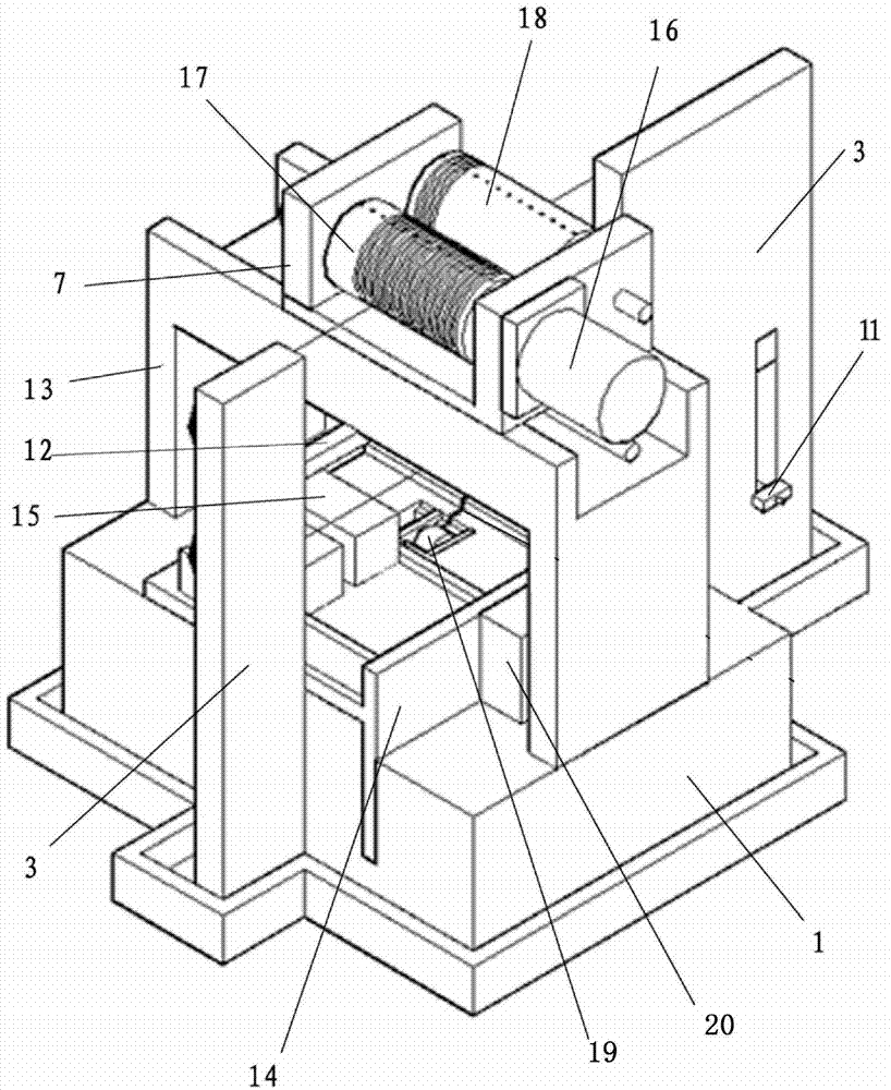 Diamond wire electrical discharge machine capable of completely flat wiring