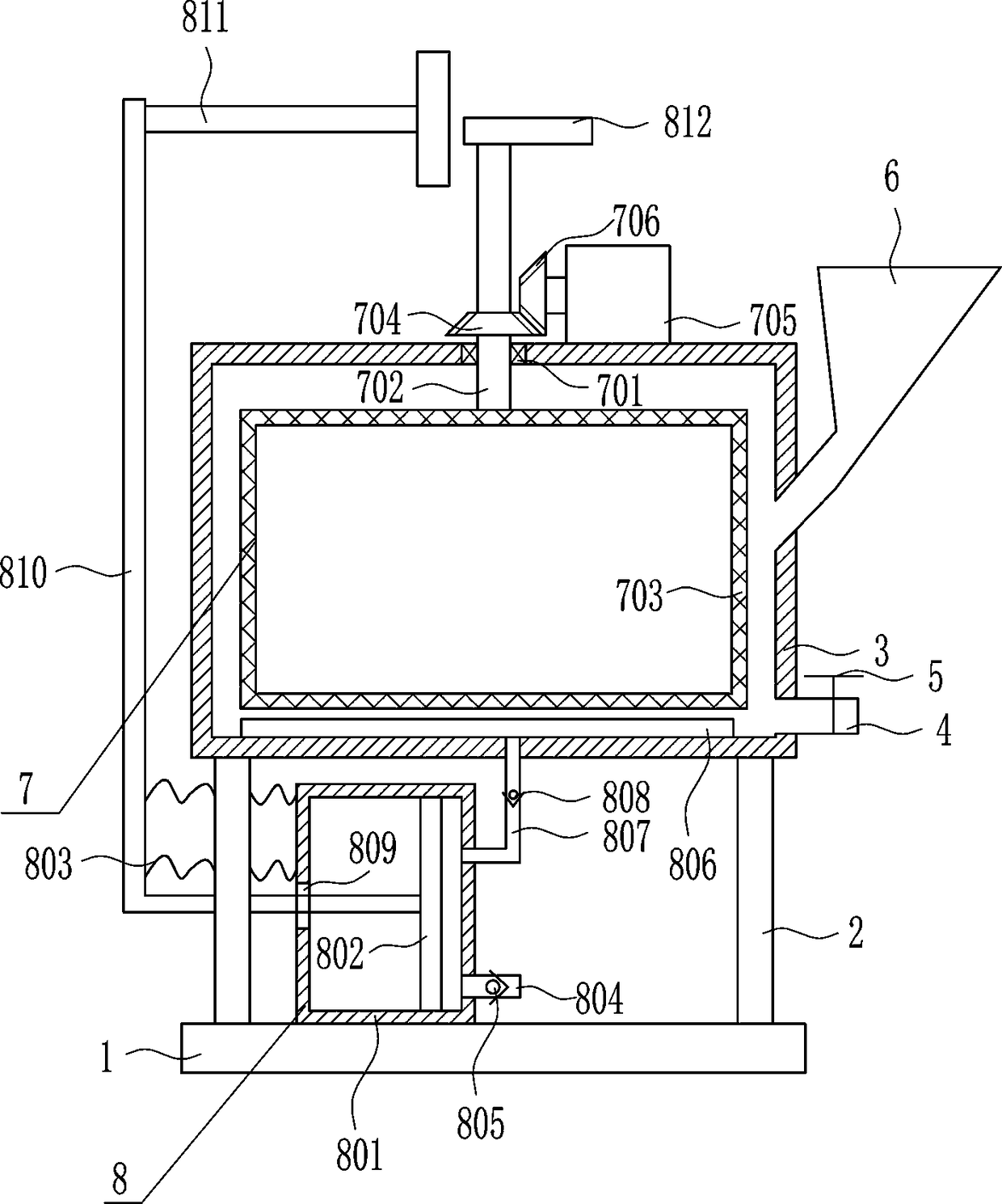 Chemical dye compounding device