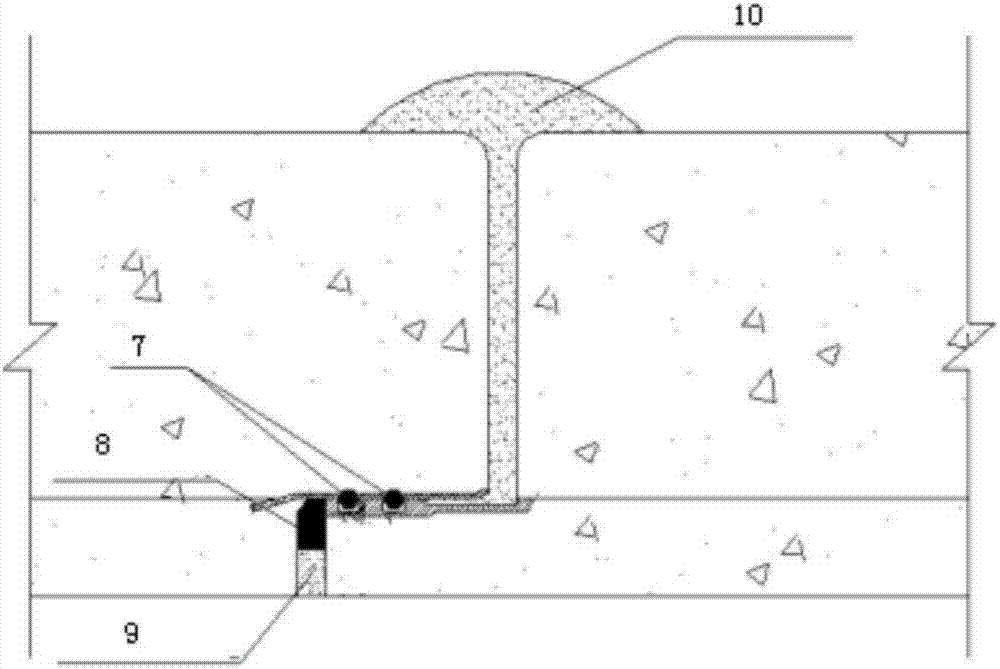 Caulking construction method for PCCP connector