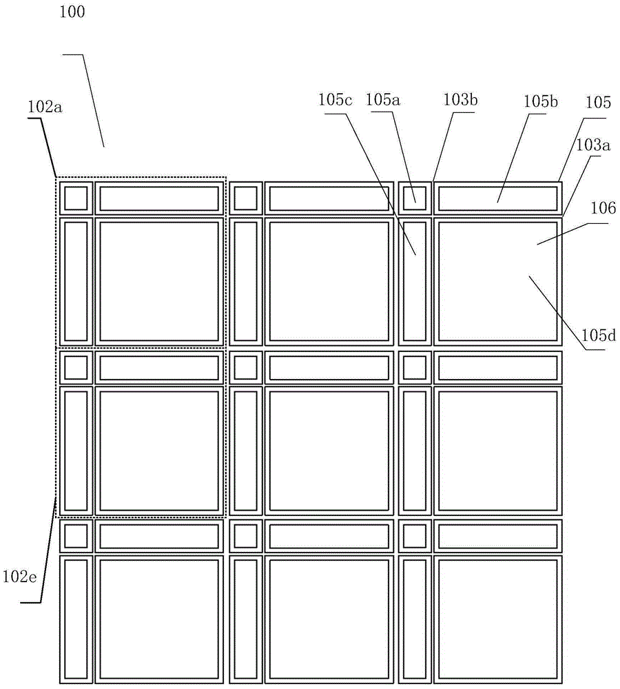 Track device for houses with variable spaces