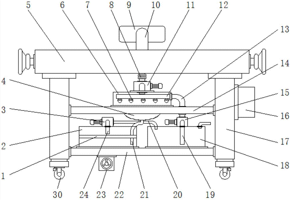 Dust treatment device used in stone material processing