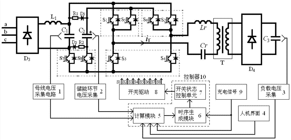 A capacitor charging method and device with constant power input characteristics