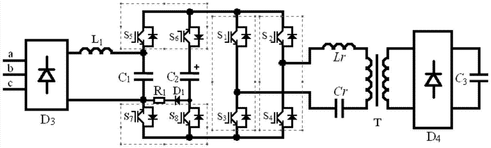 A capacitor charging method and device with constant power input characteristics