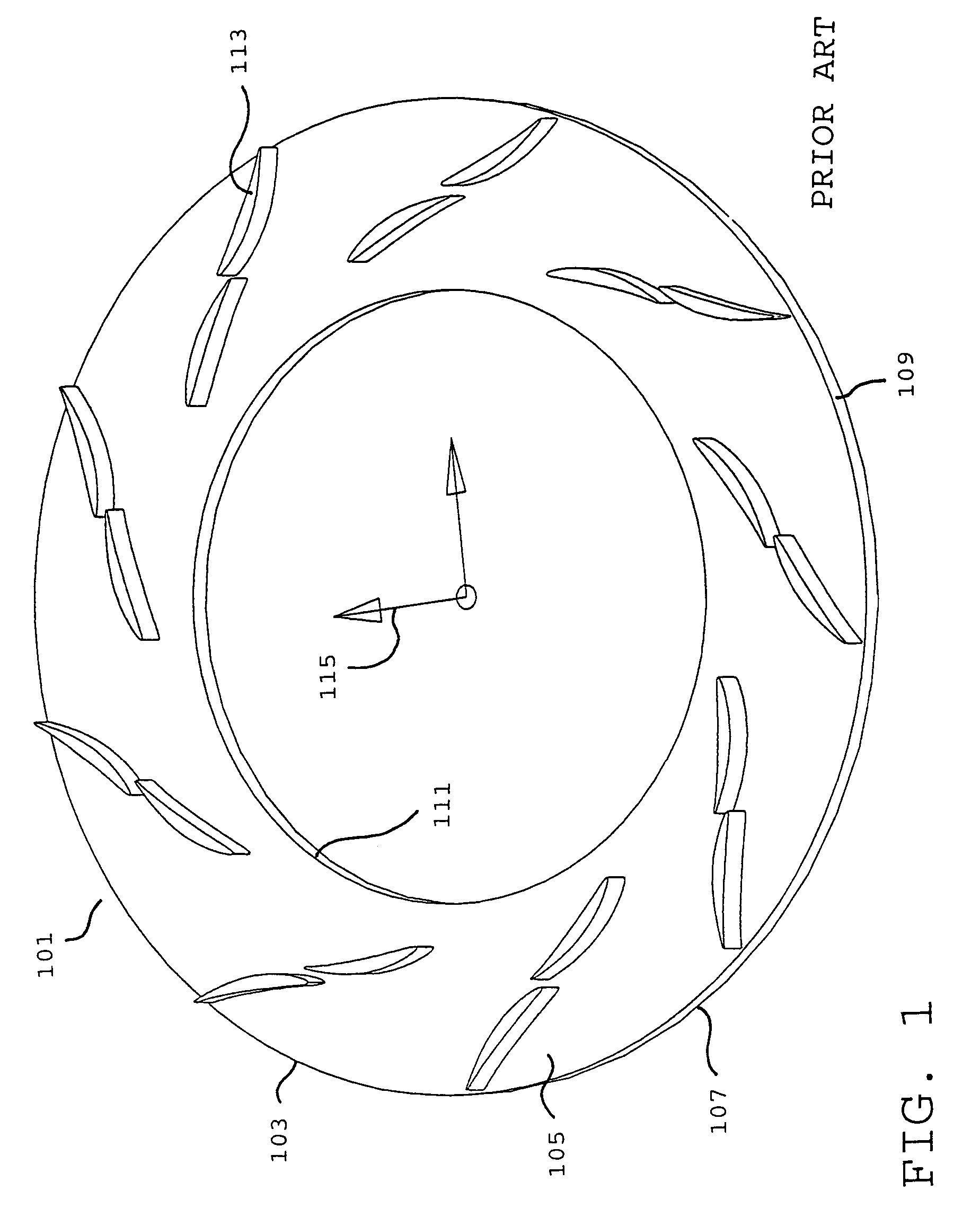 Method for the manufacture of a vaned diffuser