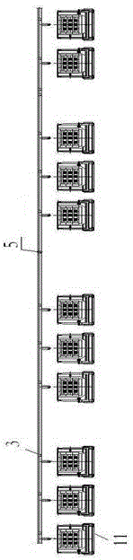 Equipment and tail gas treatment method for synchronously treating tail gas of multiple graphitization furnaces