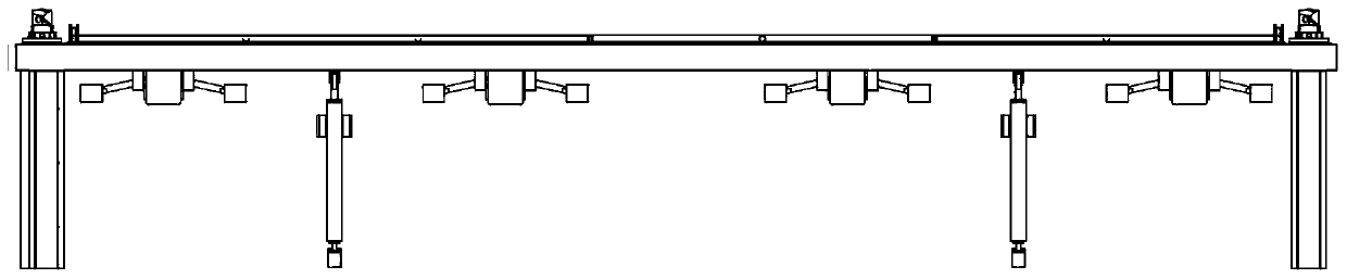 Automobile-container dual-purpose concave bottom transport vehicle