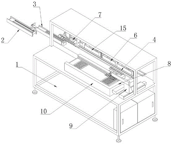 Linear automatic tin soldering device