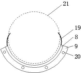 Auxiliary mounting device for sulfur hexafluoride switch in electrical cabinet