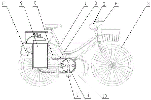 Pneumatic bicycle