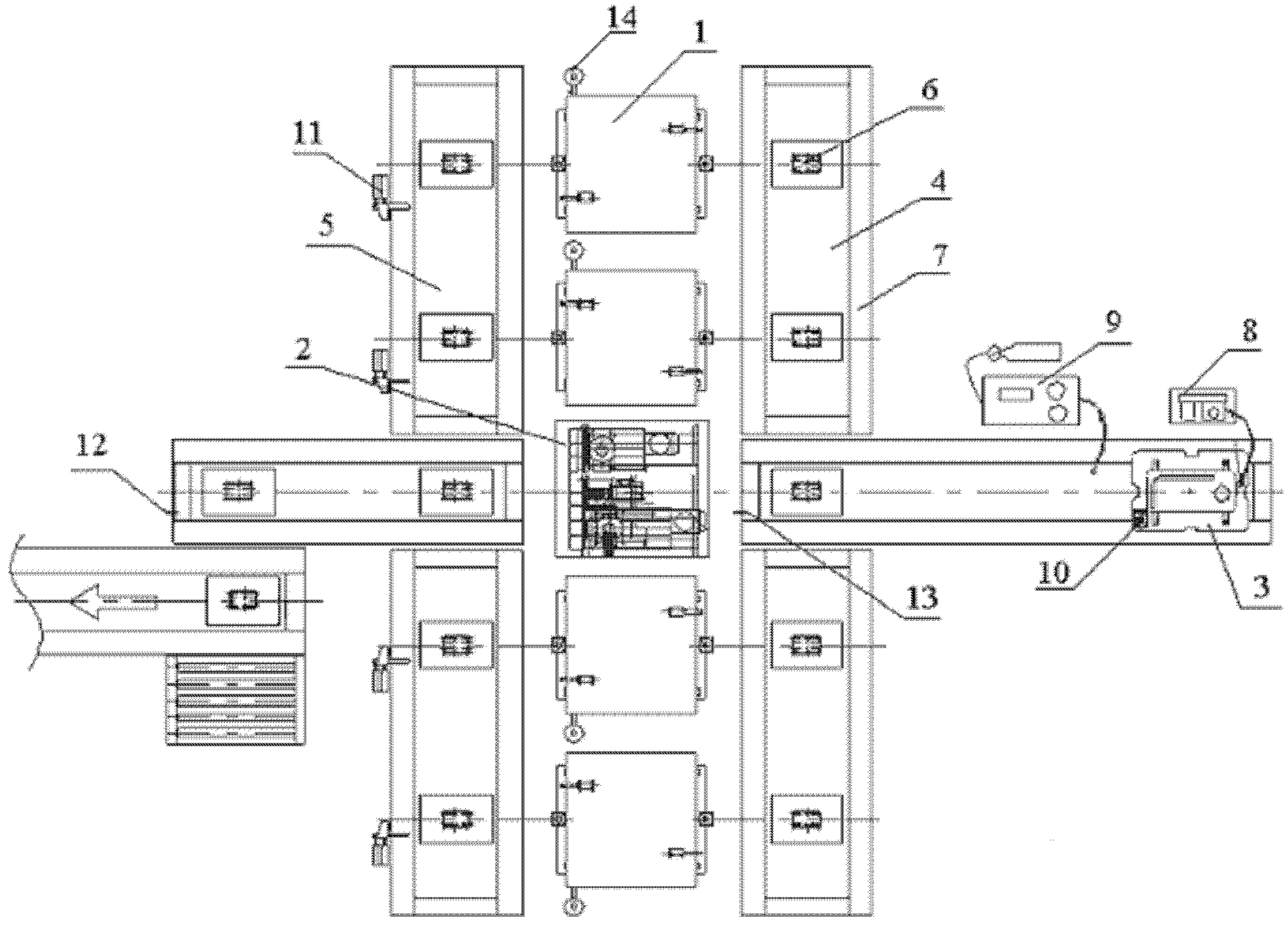 Helium-filling vacuum leakage detection system for outdoor unit of air conditioner