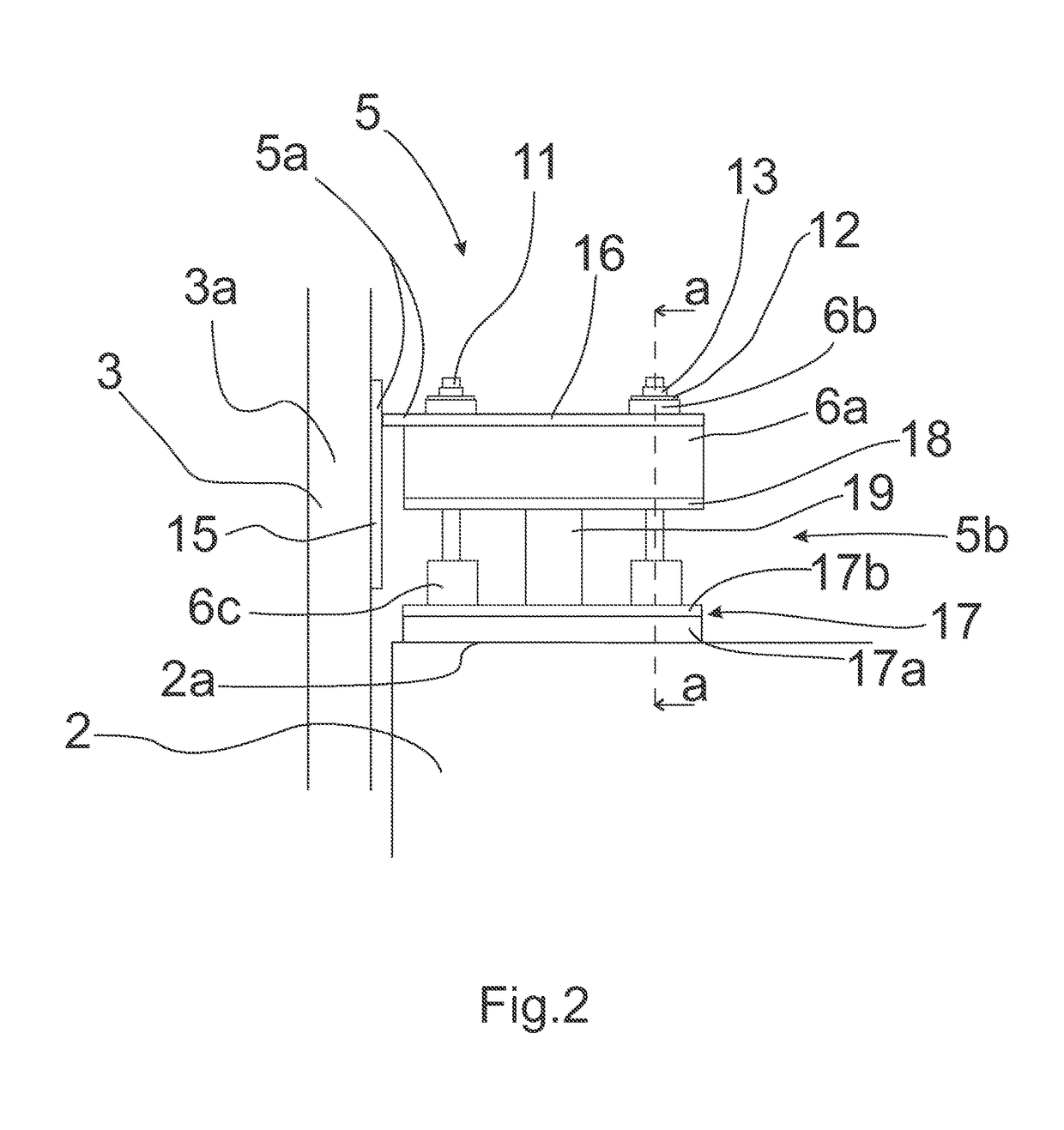 Elevator car arrangement and a connection element