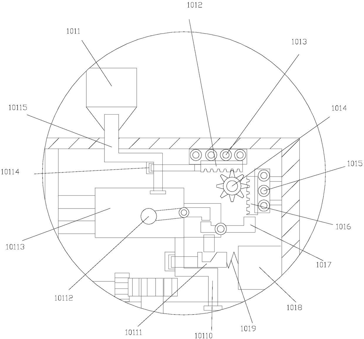 Coating structure on equipment for producing leather products