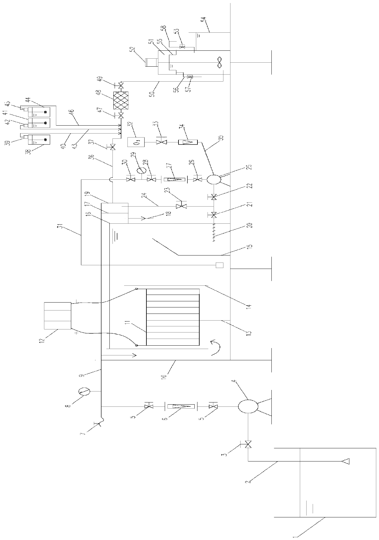 Waste cutting fluid purification treatment system